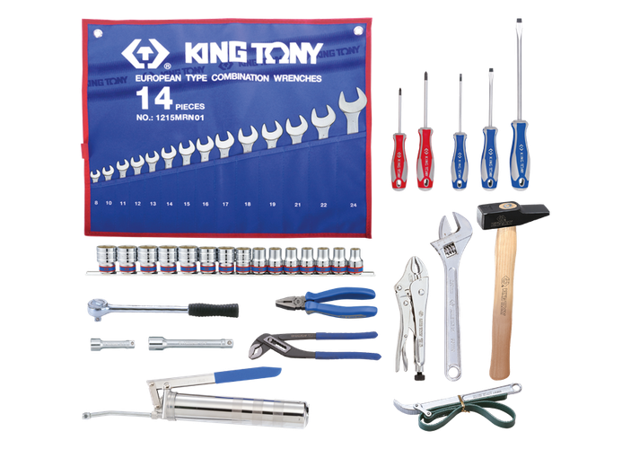 Selección de 44 piezas para caja de herramientas