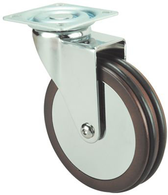 Ruedas BDM-BDM  Giratorio /Platina/Sin Freno