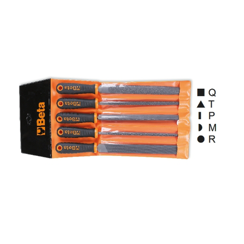 Juego de 5 limas de corte grueso con mango, en so