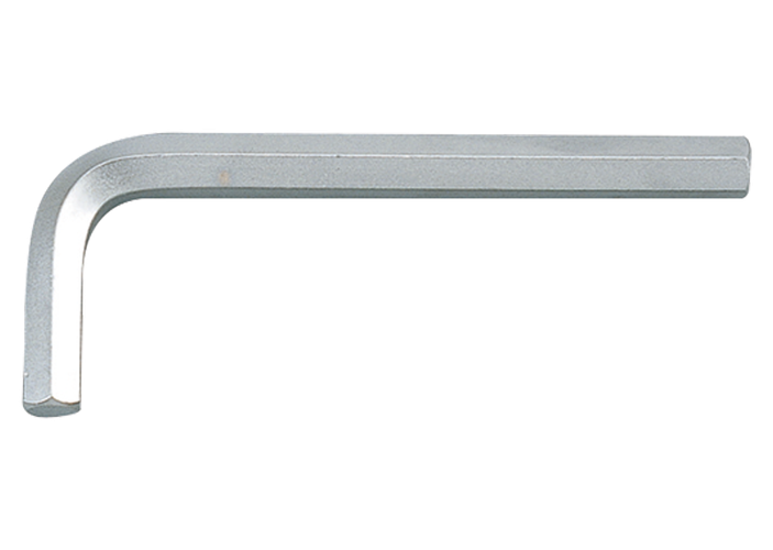 Llave macho acodada hexagonal corta en métrico