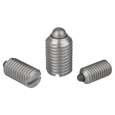 Piezas presión resorte,ranura y perno presión.Inox