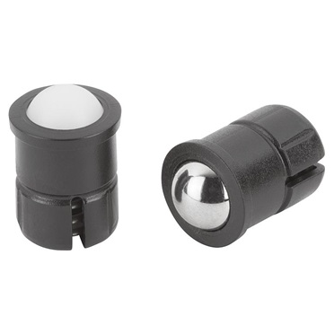 Piezas presión con resorte, autoblocante, plástico