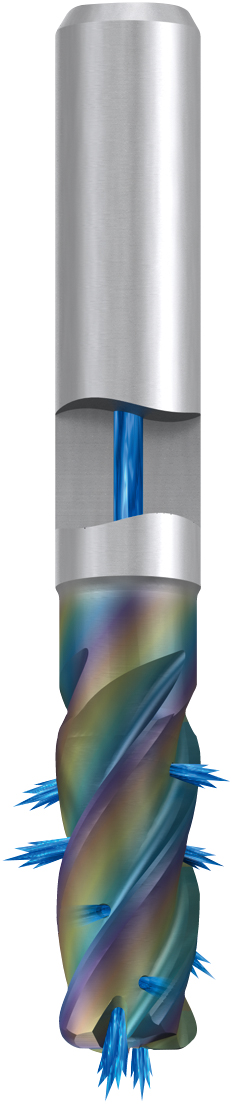 Fresa frontal HSSE-PM Alu- Cut corta W ICRA CRN