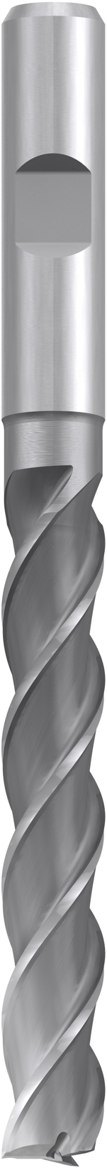 Fresa frontal de HSSE extra larga tipo W