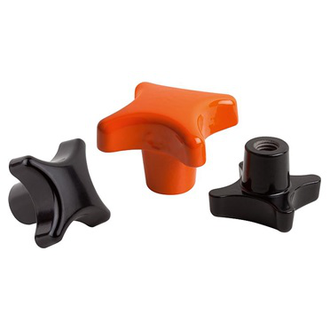 Empuñaduras en cruz recubiertas plástico. DIN 6335