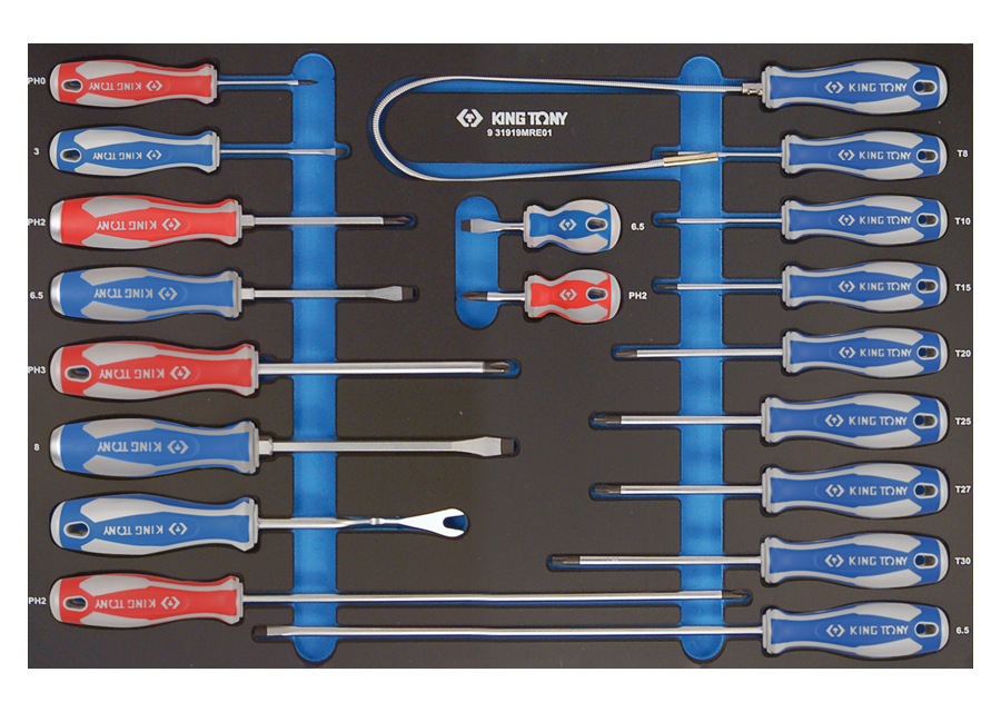Bandeja EVAWAVE destornilladores ranurados, PHILLI
