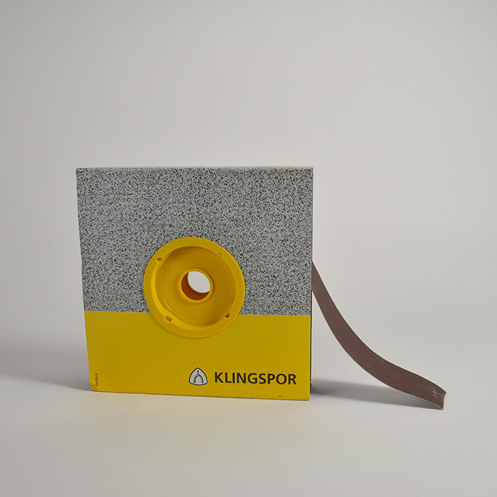 Rollo tela abrasivo marrón 50m 40mm