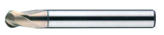 Fresa MD G esférica Z=2 J-MAX hasta 45 HRC