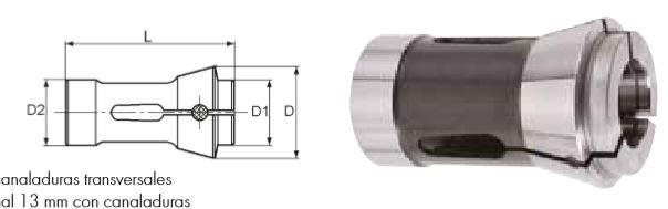 Pinza presion 173E hexagonl D=60 D1=50 D2=48 L=94