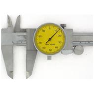 Pie de rey con reloj