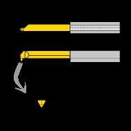 Inserto minibohre roscado metrica ISO CN45FTiN der