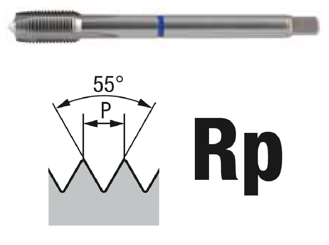 Machos Rosca Rp (BSPP) DIN 10226
